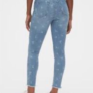 GAP True Skinny Jeans with Floral Design